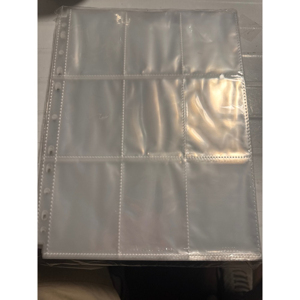 8 Bags of Sleeves Card Protectors &‎ 9-Pocket Pages Clear 91x66mm Acid Free